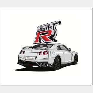 White GT-R Posters and Art